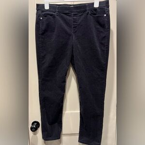 J Jill Large Corduroy Pants Elastic Waistband Tan Camel Mustard Yellow Relaxed